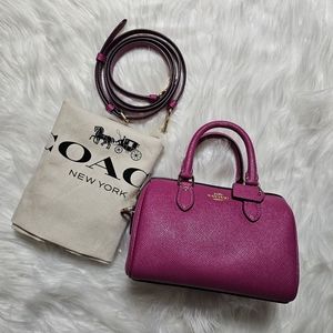 COACH Rowan Mini in Hot Pink